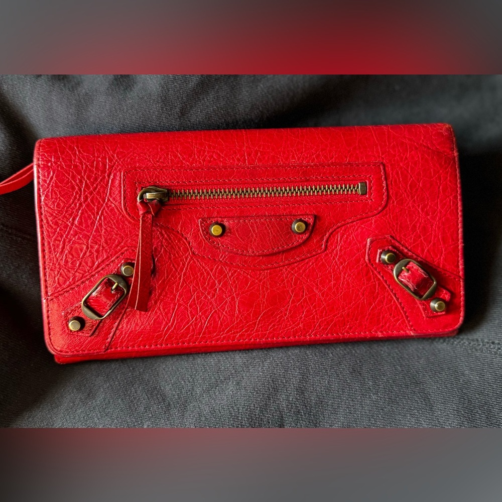 Balenciagia long wallet - LUCKY RED ❤️